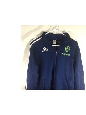 Adidas Climacool Navy Blue Full-Zip Jacket*DC Galaxy Soccer*Munoz*Girls Small